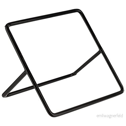 APS 33305 bufféstativ SQUARE, metall, svart, 12 x cm, höjd 7 cm med halkfri beläggning 4004133333055