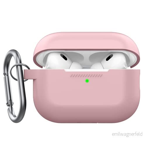 KeyBudz Elevate, laddningsfodral med hänge för Apple AirPods Pro 2, rosa 810082990812
