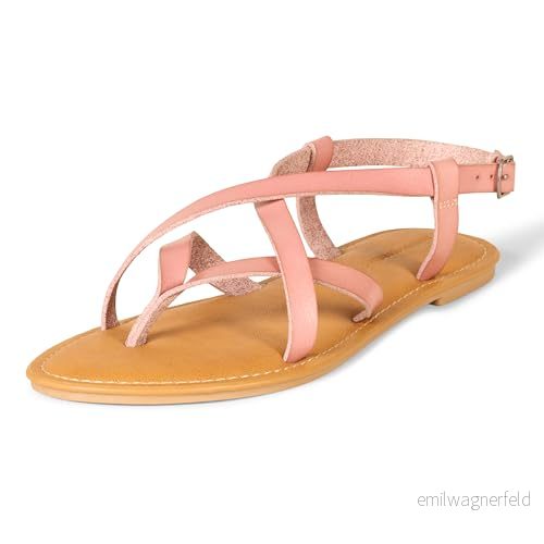 Amazon Essentials Casual Strappy Sandal, Dusty Rose, 38.5 EU 196433164478