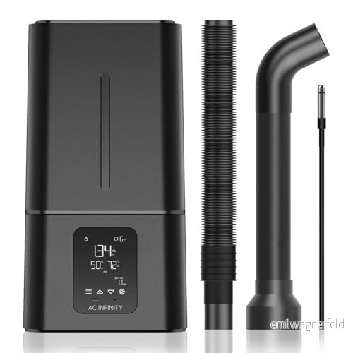 AC Infinity CLOUDFORGE T7 15 L växtbefuktare med integrerad intelligent styrenhet, programmering av fuktbalans, kommersiell kvalitet inomhus luftfuktare för växter 819137023628