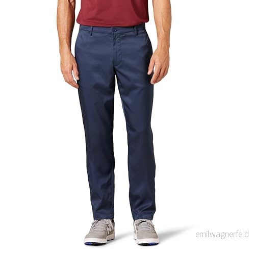 Amazon Essentials mäns atletisk passform stretchgolfbyxor (finns i stora och långa), marinblå, 36 W x 33 L 197153025315