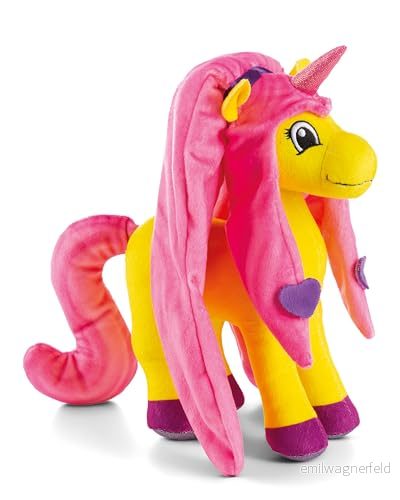 NICI gosedjur Lissy PONY Enhörning Dilara 17cm gul mjuk leksak gjord av plysch; Gullig att gosa och leka med, för barn vuxna: utmärkt present 49971 4012390499711