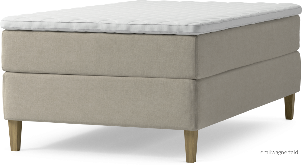 Delux Dream Kontinentalsäng, enkelsäng 120 cm med bäddmadrass och sängben cJteI