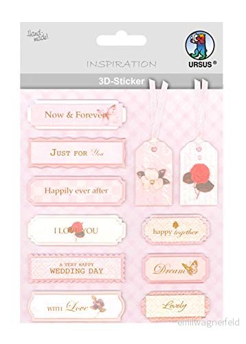 3D klistermärke bröllop, bestående av flera nivåer, högklassiga material, självhäftande, för dekoration gratulationskort, scrapbooking och andra pysselarbete 4008525010661 3D klistermärke bröllop, bestående av flera nivåer, högklassiga material, självhäftande, för dekoration gratulationskort, scrapbooking och andra pysselarbete 4008525010661