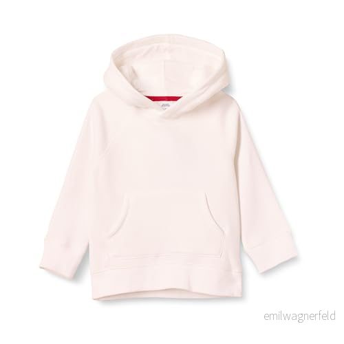 Amazon Essentials fleece pullover huvtröja för småbarn, vit, 4T 194223206100
