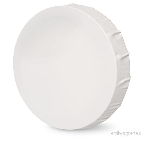 Honsell 12030 ram, oljebeständig målningsduk, akrylfärg och stencilteknik, bomull, vit, diameter 30 cm 4039874120305