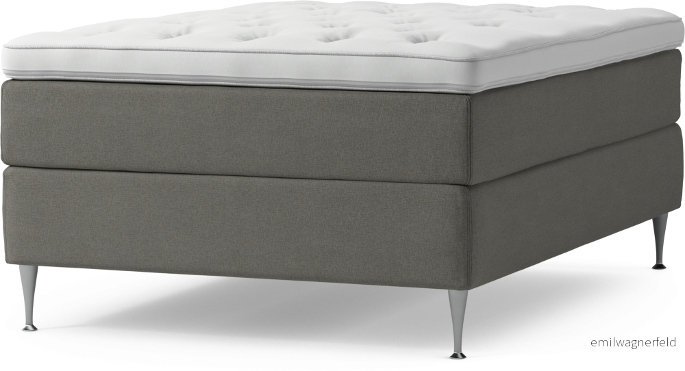 Delux Dream Kontinentalsäng, enkelsäng 140 cm med bäddmadrass och sängben i4It1