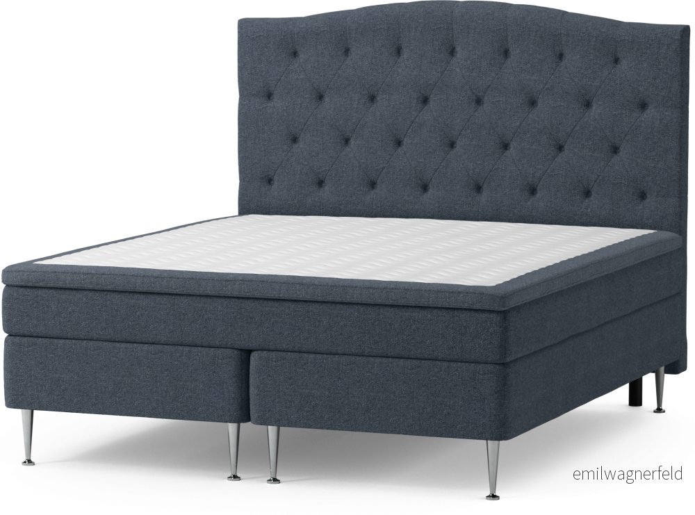 Asperö Comfort Kontinentalsäng, dubbelsäng med bäddmadrass Comfort och sängben FaoF4