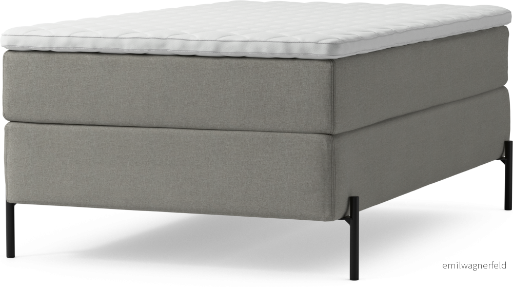 Delux Dream Kontinentalsäng, enkelsäng 120 cm med bäddmadrass och sängben 6HKda