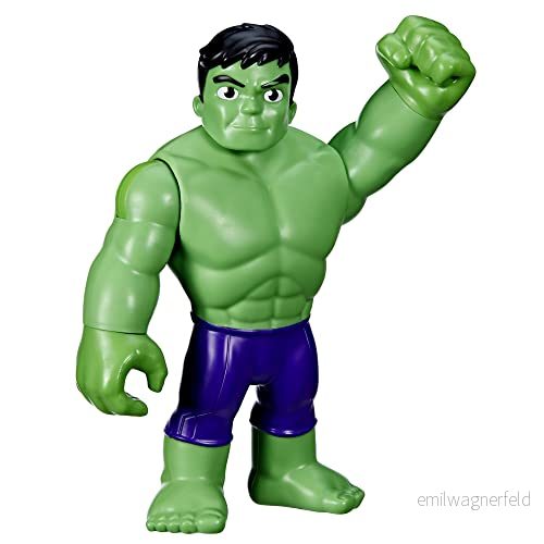 Marvel Spidey and His Amazing Friends och hans extraordinära vänner, jättehjältefigur, 22 cm, hulk, leksak för barn från 3 år, en storlek 5010996126481