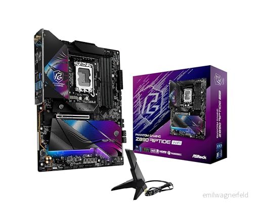 ASRock Z890 RIPTIDE WIFI Moderkort Intel LGA1851 socket DDR5 RAM ATX 4710483949647