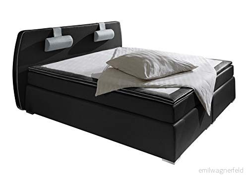 Atlantic hemkollektion Boxspringbädd REX Hårdhetsgrad H2 180 x 200 cm svart 4260471533971