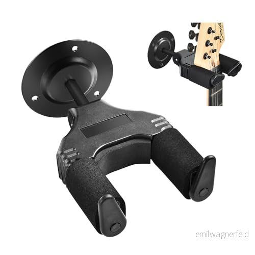 OTraki gitarr väggfäste auto lås väggkrok hängare stativ instrument stöd för elektrisk akustisk gitarr, bas 6976699710299