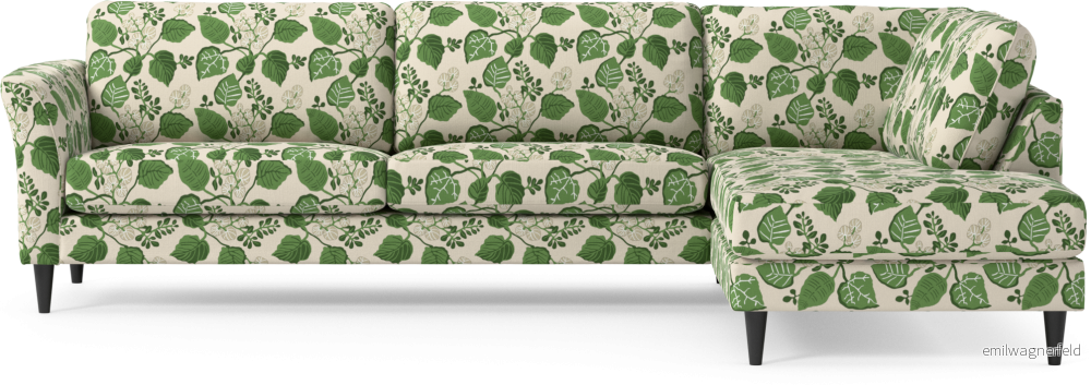 Bridge 3-sits soffa med divan höger 66FJh