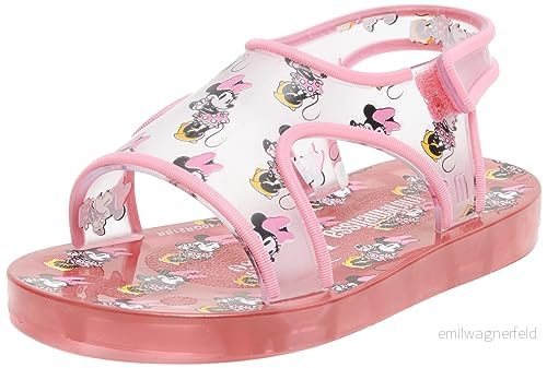 melissa Mini Acqua+Musse Pigg BB, Unisex Platta Sandaler, Röd, 28/28.5 EU 7909806170036