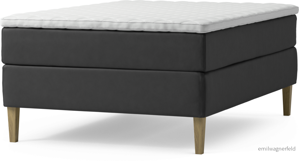 Delux Dream Kontinentalsäng, enkelsäng 140 cm med bäddmadrass och sängben 2ayug