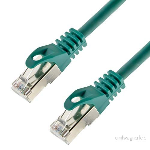 Nätverkskabel S/FTP PIMF Cat.7 1,00 meter grön patchkabel Gigabit Ethernet LAN DSL CAT7 kabel 4053171976588