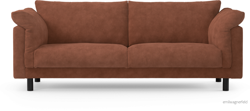 Cherrie 3-sits soffa, fast klädsel TsqGD