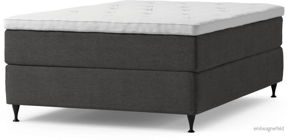 Delux Dream Kontinentalsäng, enkelsäng 140 cm med bäddmadrass och sängben UCYf0