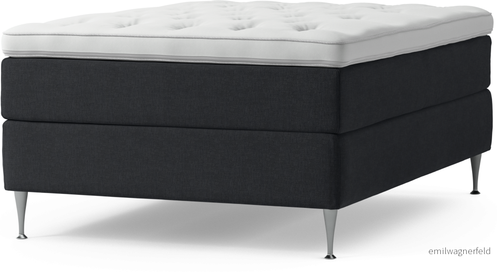 Delux Dream Kontinentalsäng, enkelsäng 140 cm med bäddmadrass och sängben 2Okwe