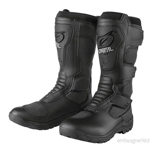 O'NEAL Motorcykelstövlar Enduro Adventure vattentäta turstövlar, skenbensskydd av termoplastiskt gummi, helt gummerad yttersula Sierra Boot Vuxna 4046068536996