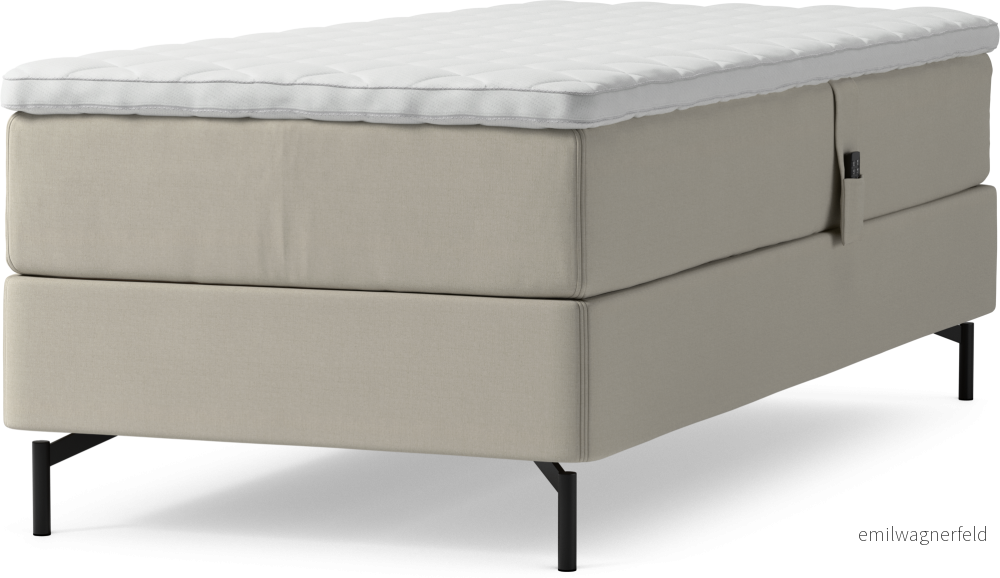 Delux Dream Ställbar säng, enkelsäng med bäddmadrass och sängben XnQH7