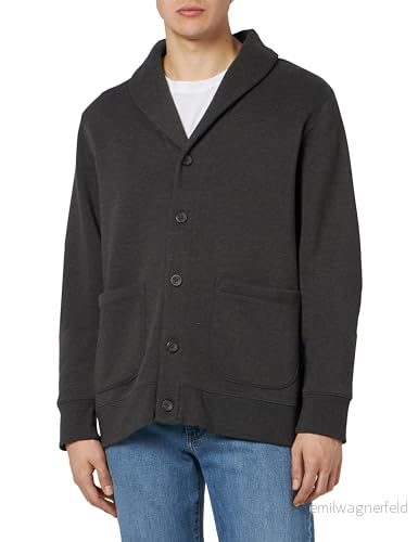 Amazon Essentials långärmad fleece sjalkrage kofta, mörkgrå ljung, X Small 195111085869