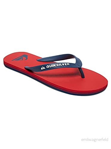 Quiksilver Molokai strand och poolskor för män, Flerfärgad röd blå Xrbr 42 EU 3613375264556