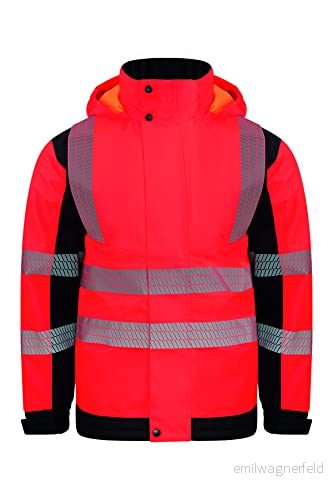 Korntex Hi Vis Softshell Regnjacka (Printable) Köpenhamn vattentät varningsskydd arbetsjacka 4260722274448