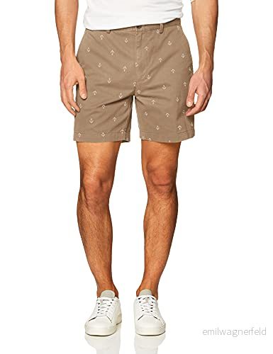 Amazon Essentials herr Classic Fit 7 tum kort, kaki brun ankare, 38 191770926451