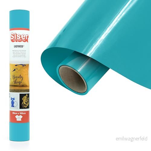 Siser EasyWeed havsblå, 30 cm x 1 m, strykbar värmeöverföringsfolie för att personifiera textilier, hantverk, Oeko Tex Standard 100 klass I 8055060911270