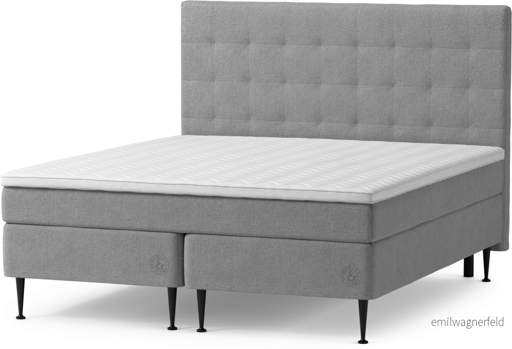 Asperö Comfort Kontinentalsäng, dubbelsäng med bäddmadrass Comfort och sängben QJcUV