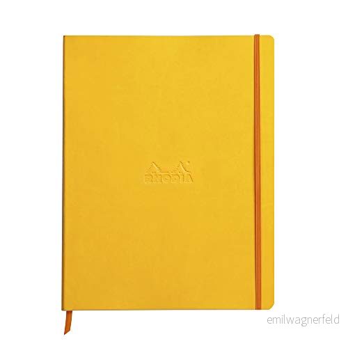 Rodia anteckningsbok, A4+, fodrad påsklilja gul 3037921177167