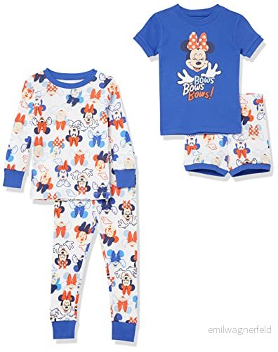 Amazon Essentials Disney Marvel Star Wars pyjamasset för flickor (tidigare prickig zebra), Minnie Bows, 5 196433069087