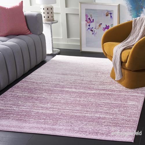 Safavieh Marius områdesmatta, vävd polypropylenmatta i grädde/lila, 160 x 230 cm 889048325166