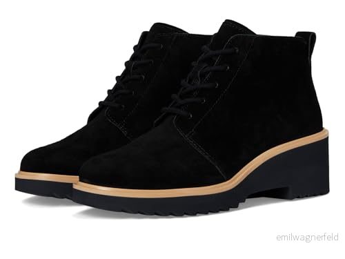 TOMS kvinnors Maude snörning modestövel, Black Suede, 4,5 UK, Svart mocka, 37 EU 195703550348