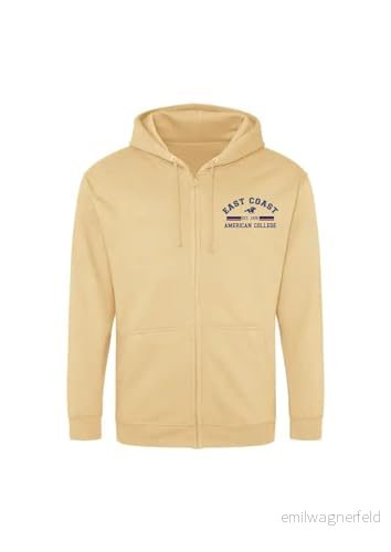 AMERICAN COLLEGE USA tröja med tryck varma kläder unisex barn pojkar och flickor casual modell ACSZW2 Beige 10 år, färg, �r 3666052681702