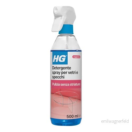 HG spray för fönster, fönster och speglar, tar effektivt bort fett smuts, 500 ml (142050106) 8711577009854