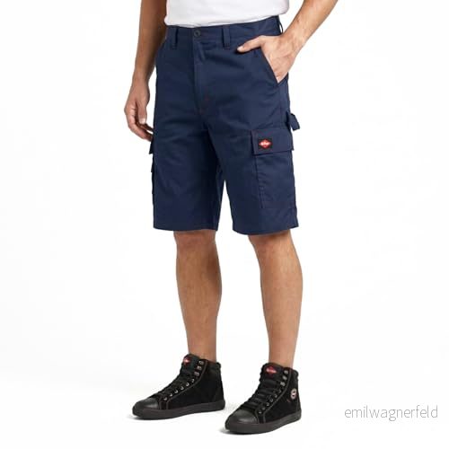 Lee Cooper arbetskläder LCSHO806 herr multificka arbetssäkerhetsbyxor lastshorts, 42W, Marinblått Xsp, 1 5050217318271