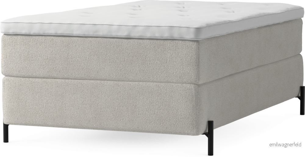 Delux Dream Kontinentalsäng, enkelsäng 120 cm med bäddmadrass och sängben bTvMA