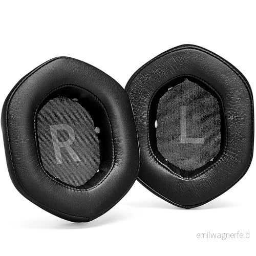 AHG Ersättning XL öronkuddar för V MODA Crossfade LP, LP2, M 100 och Wireless 1 2 hörlurar (svart) 5060775081333