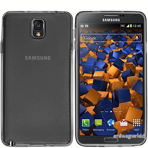 mumbi Fodral kompatibelt med Samsung Galaxy Note 3 mobiltelefonfodral transparent svart 4251077206161