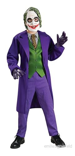 Rubies officiella deluxe joker, barndräkt medium, lila 883028310661