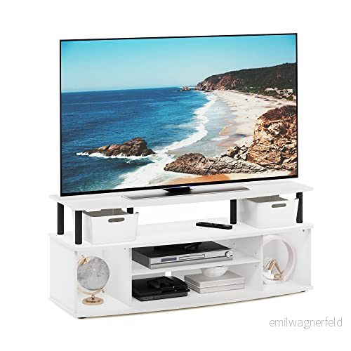 Furinno Stort nöjescenter rymmer upp till 55 tums TV, 40,1 (D) x 119,9 (B) 49,8 (H) cm 810006778113