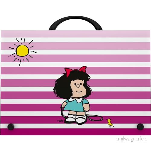 Grafoplás Birdie Mafalda skolväska Handtag och spänne Polypropylen Folio Storlek 24,5 x 34,5 4 cm Perfekt för aktiviteter utanför skolan 8413623085712