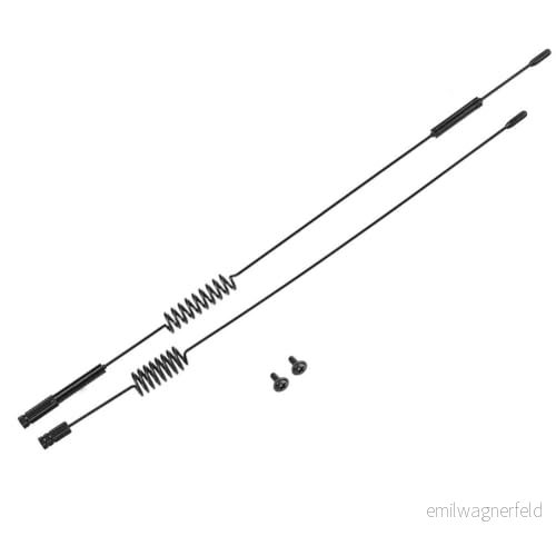 2st RC Bil Dekorativ Antenn, Hållbar Metall Simulerings Antenn Dekoration Tillbehör Delar för Traxxas 4 Crawler Car 3593538891372