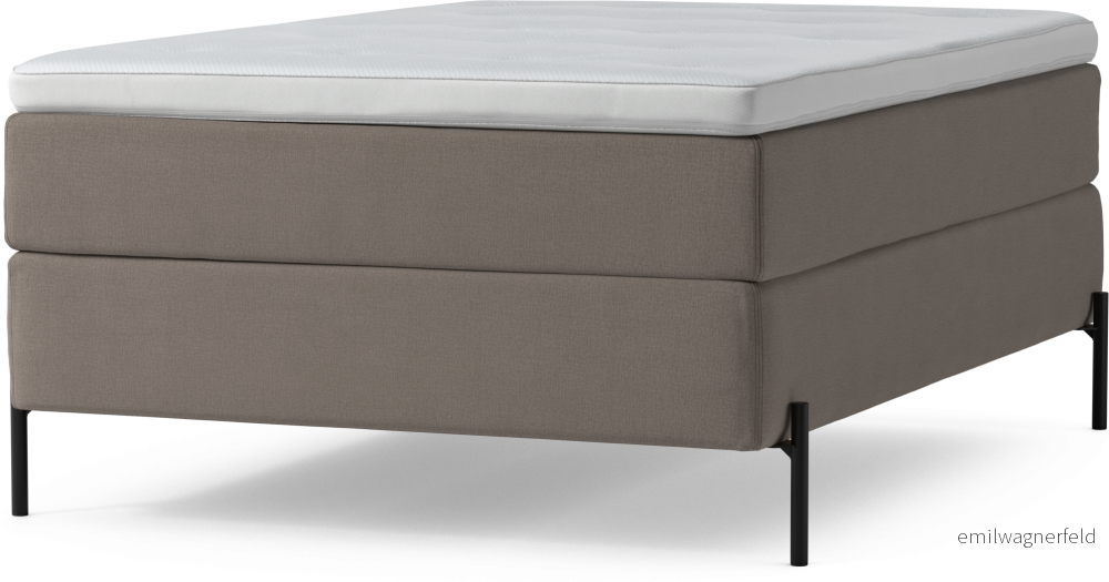 Delux Dream Kontinentalsäng, enkelsäng 140 cm med bäddmadrass och sängben s62SI