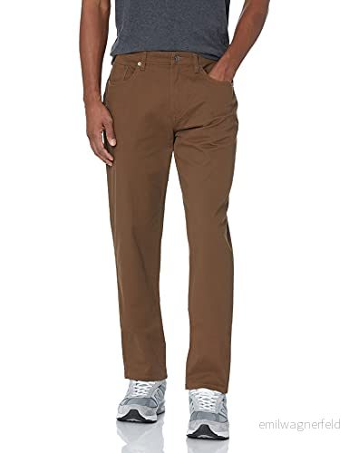 Amazon Essentials Herr Athletic Fit 5 ficka stretch twill byxa (finns i stora och långa), brun, 33 B x 32 L 193548652012