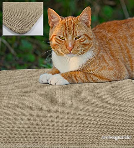 Skrapmatta Stora och små katter, Natural Jute för att skydda dina möbler textilier, skärpa naglar utan skada ditt hem, 40x60 cm 8435721600338