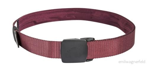 Tatonka resebälte 30 mm bälte med hemligt fack på insidan 130 cm lång/3 brett (bordeaux röd) 4013236257588